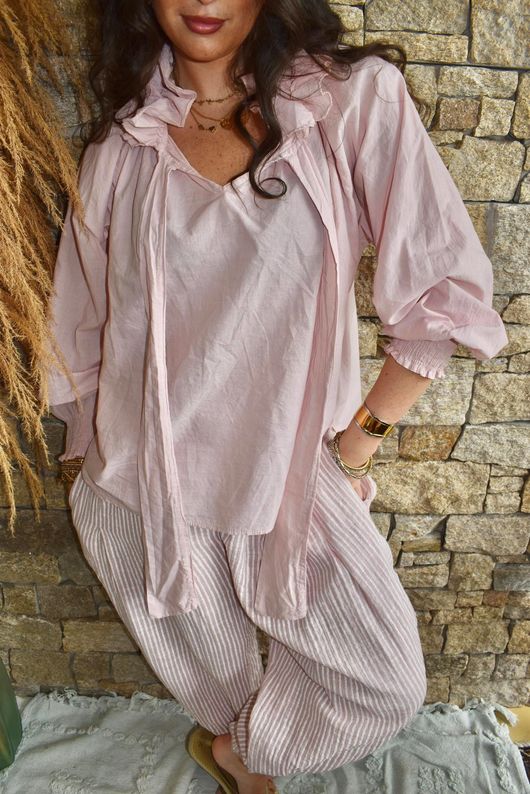 Larc Poet Blouse Rose